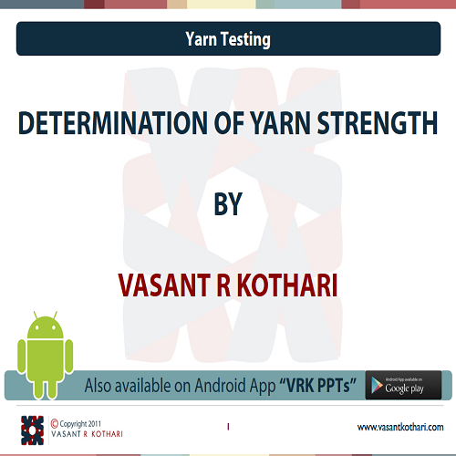 10DeterminationofYarnStrength